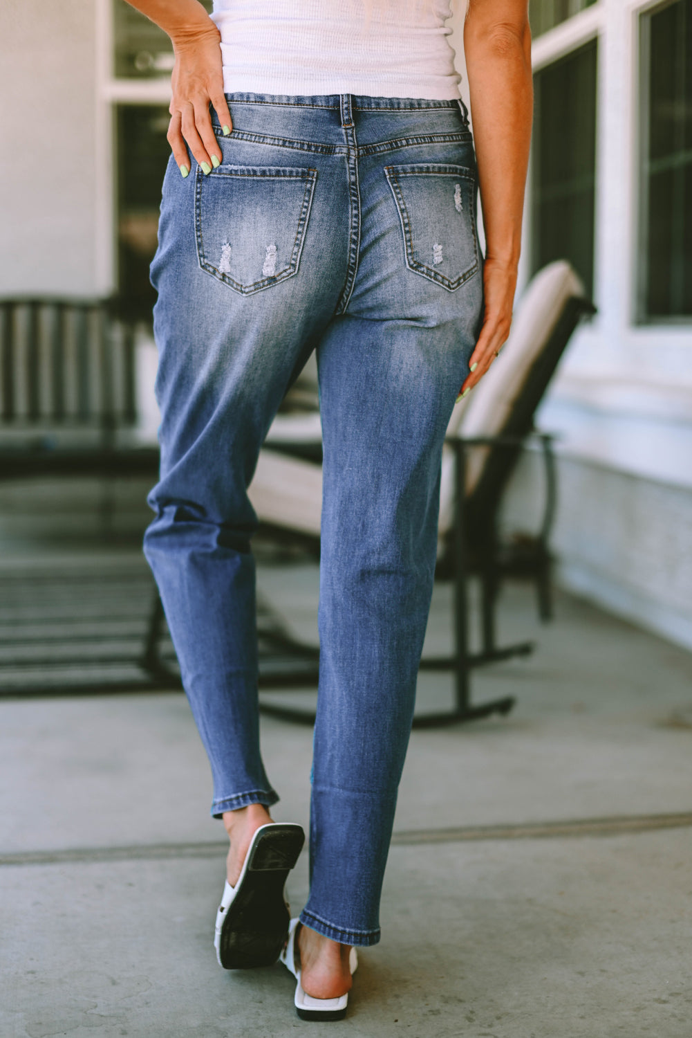 Stilla | Slidte Jeans med Lommer