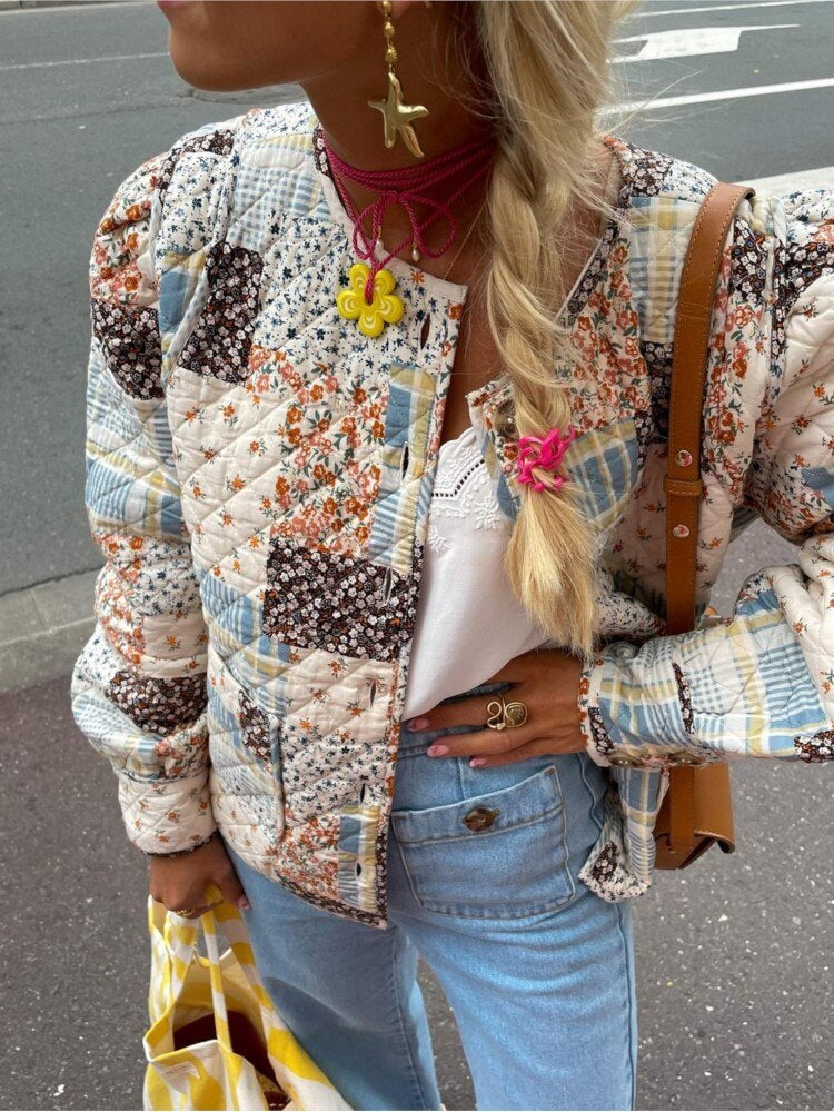 Stilla | Élodiecasual Quilted Jacket Online salg