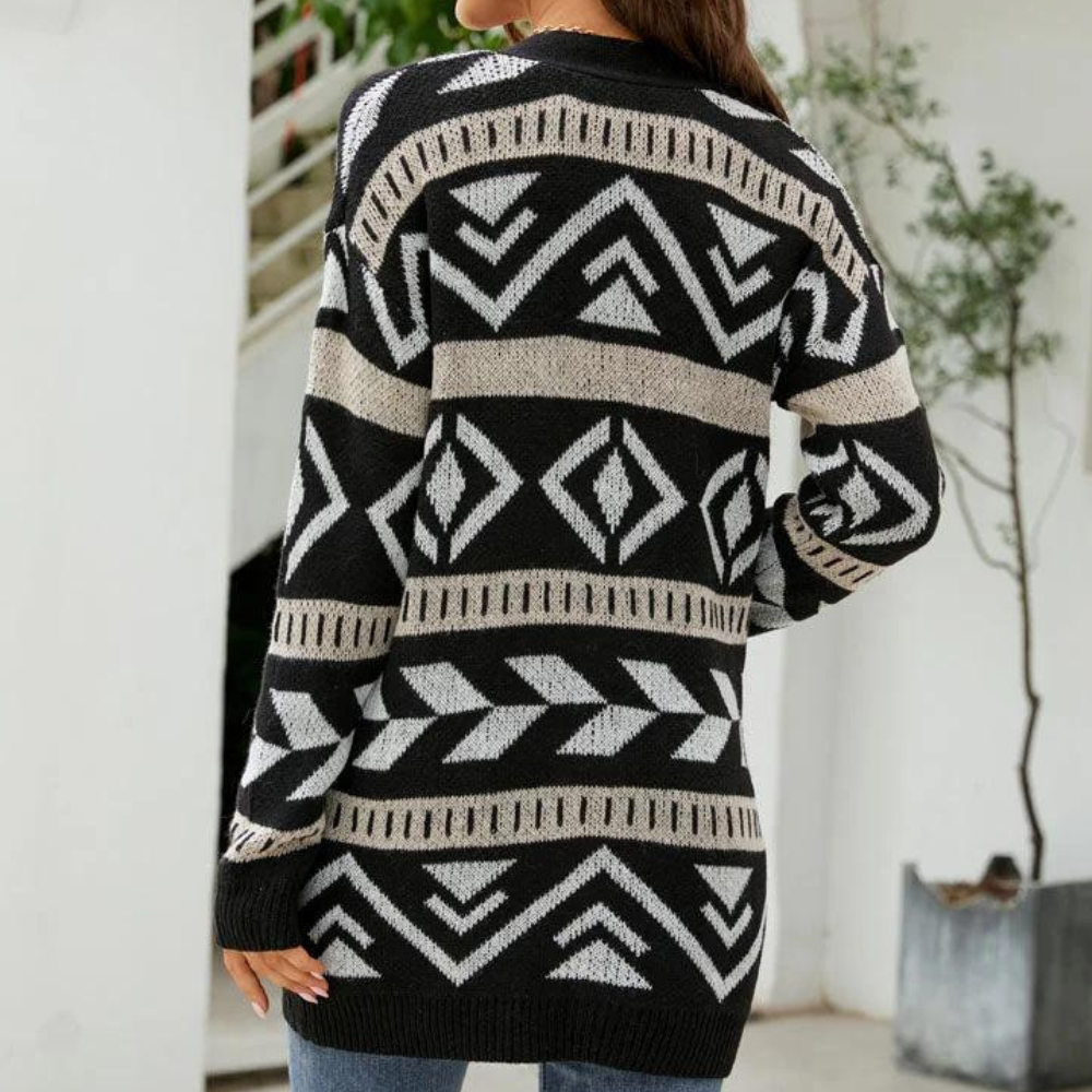 Stilla | Elegant Ternet Cardigan Til kvinder