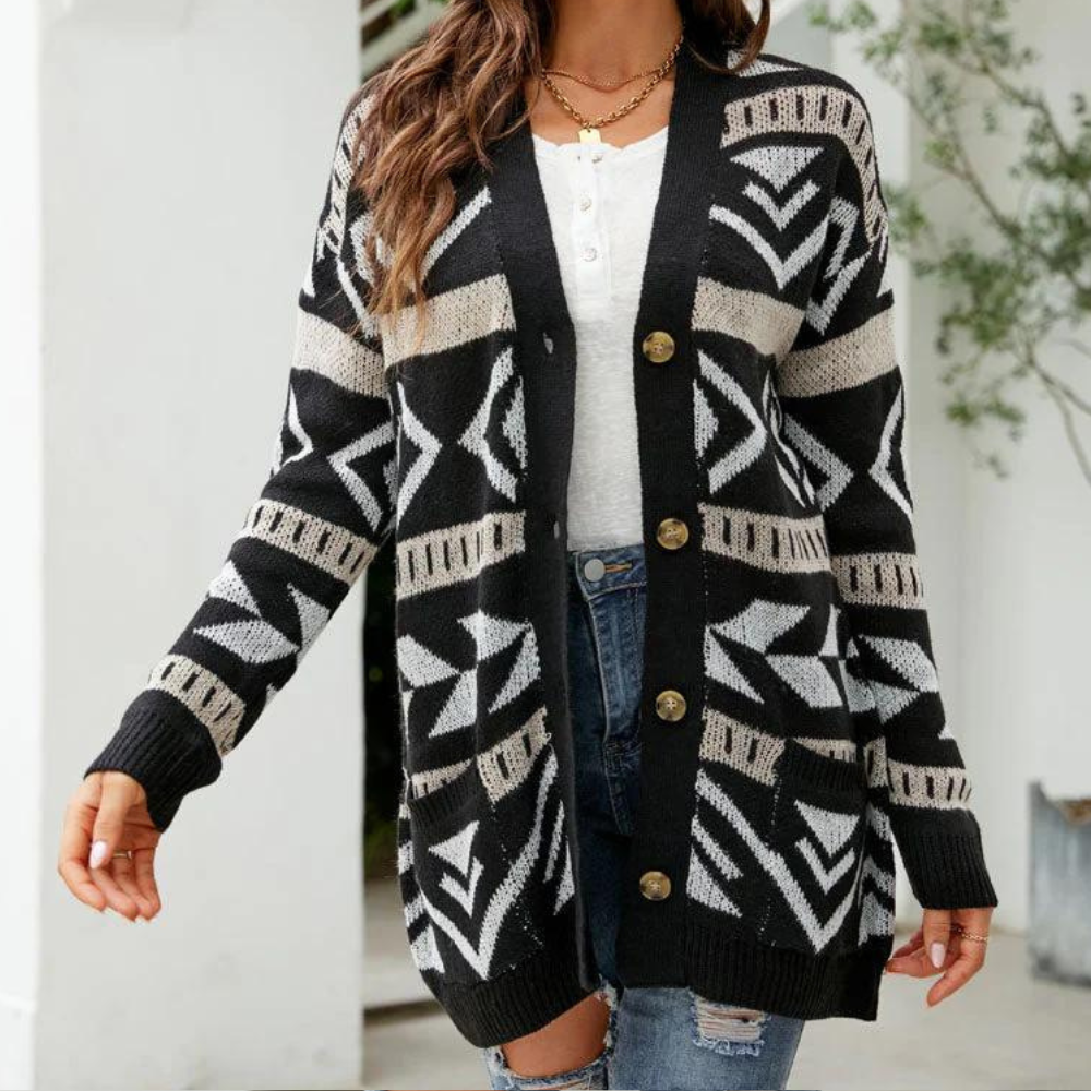 Stilla | Elegant Ternet Cardigan Til kvinder