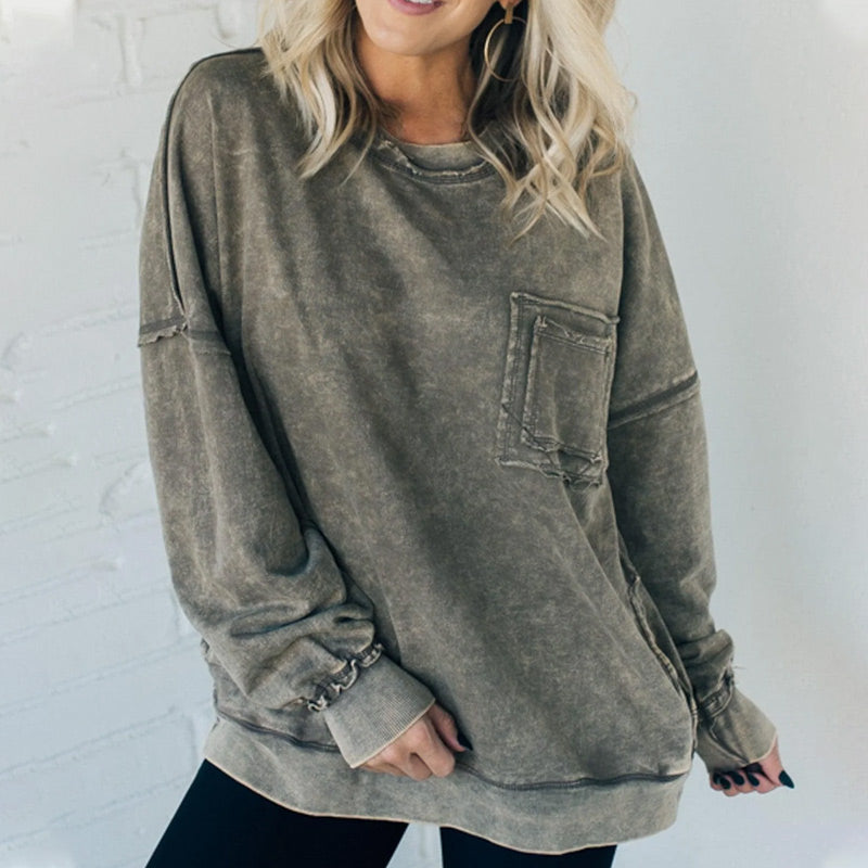 Stilla | Langærmet Sweatshirt Med Hals