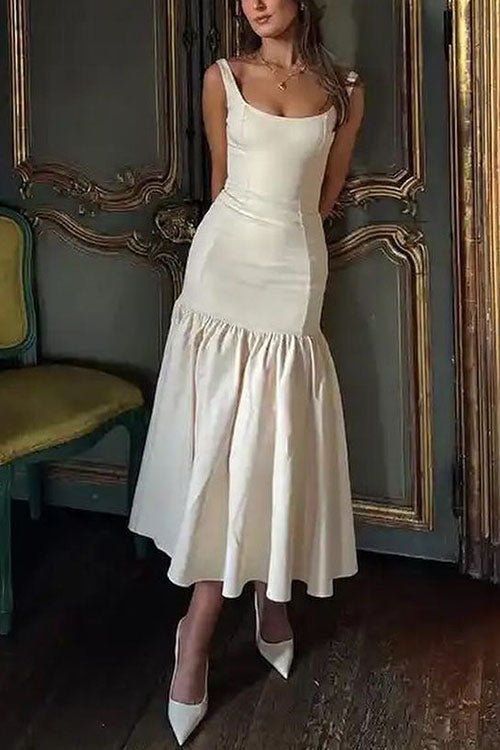 Stilla | Rynkedetalje Bodycon Midi Kjole