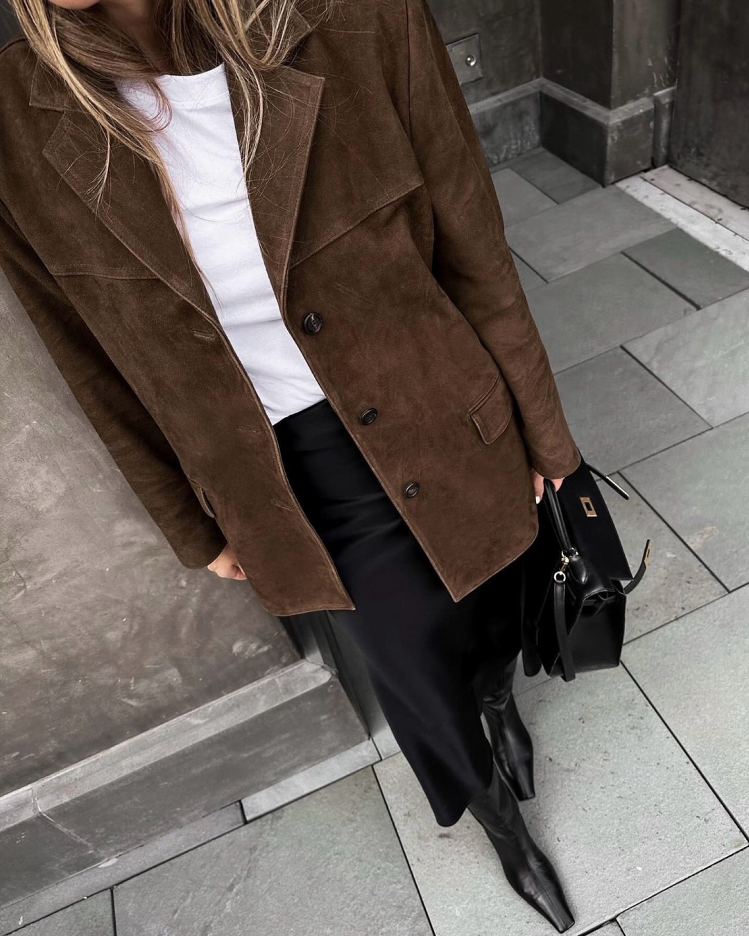 Stilla | Syntetisk læder Blazer Elegance
