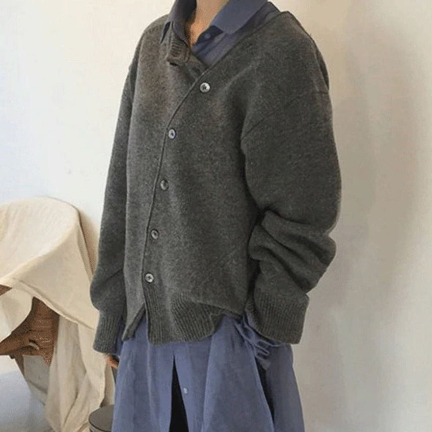 Stilla | Luksuriøs Cashmere Strikketrøje Med Knaplukning Hot på udsalg