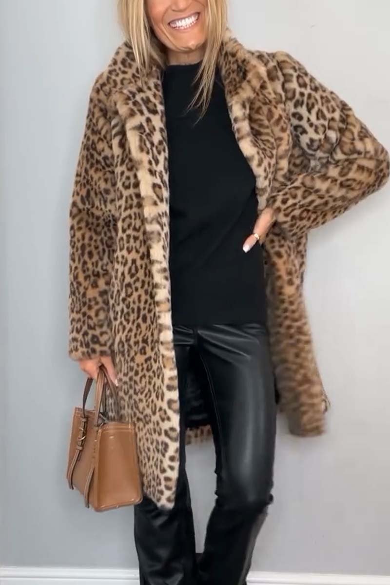 Stilla | Modet Leopardfrakke