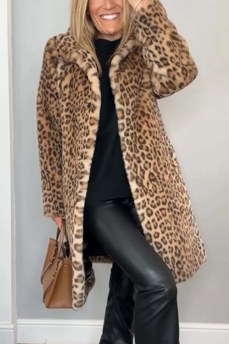 Stilla | Modet Leopardfrakke