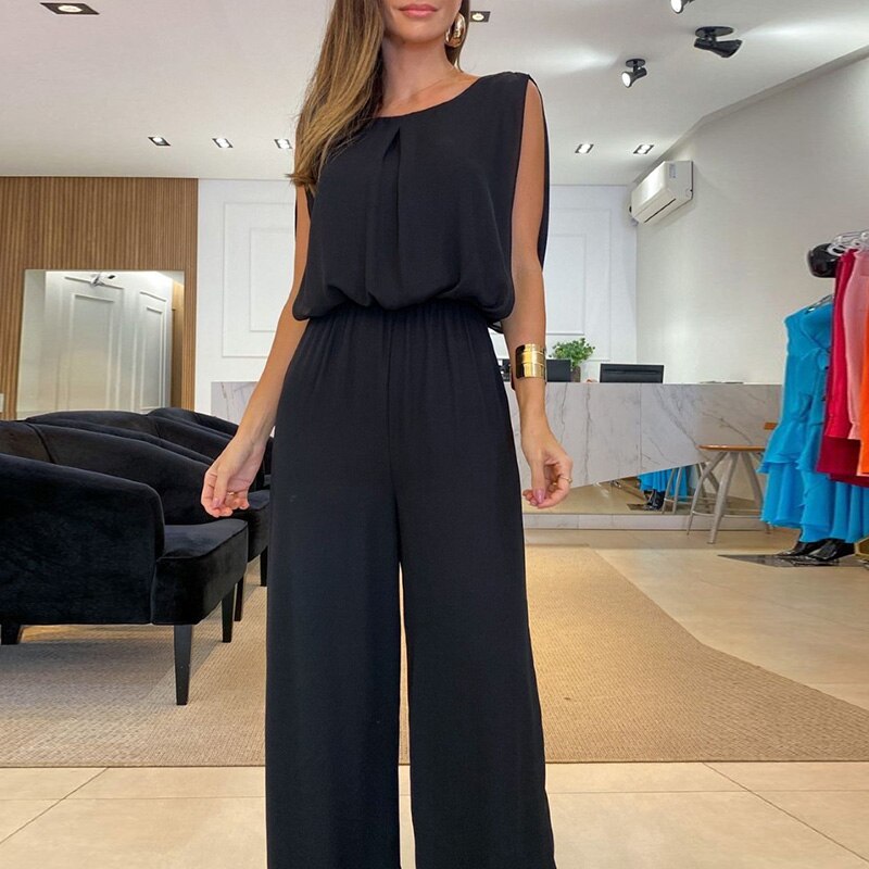 Stilla | Sort Jumpsuit