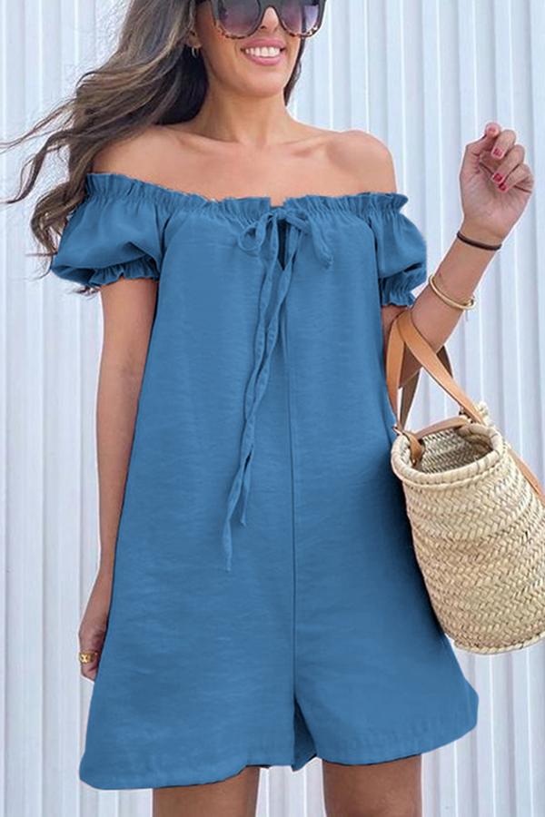 Stilla | Vinde Ruffle Stropløs Romper Mode