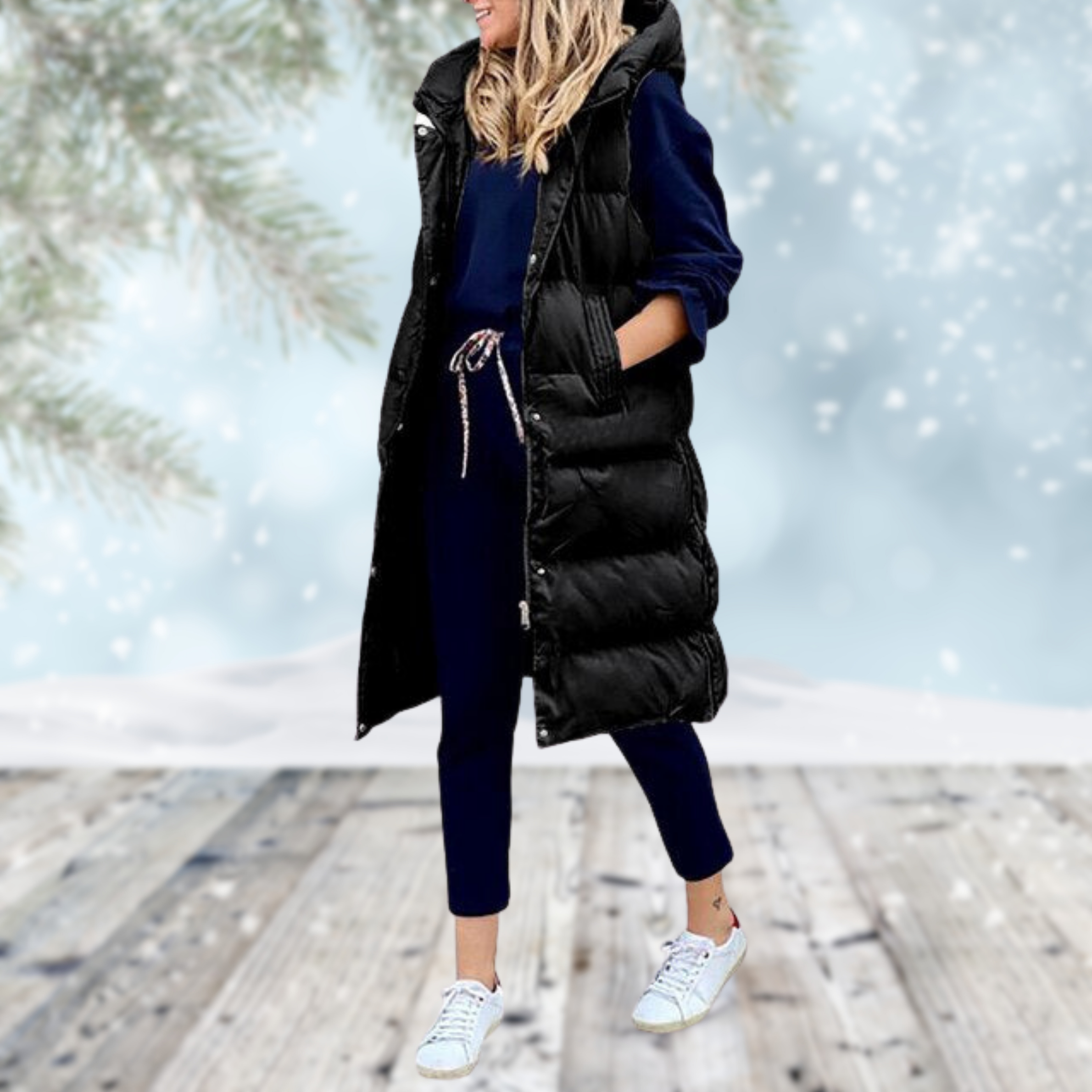 Stilla | Lang Vest Frakke Mindi