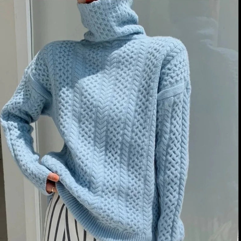 Stilla | Kashmir Sømmet Turtleneck Trøje