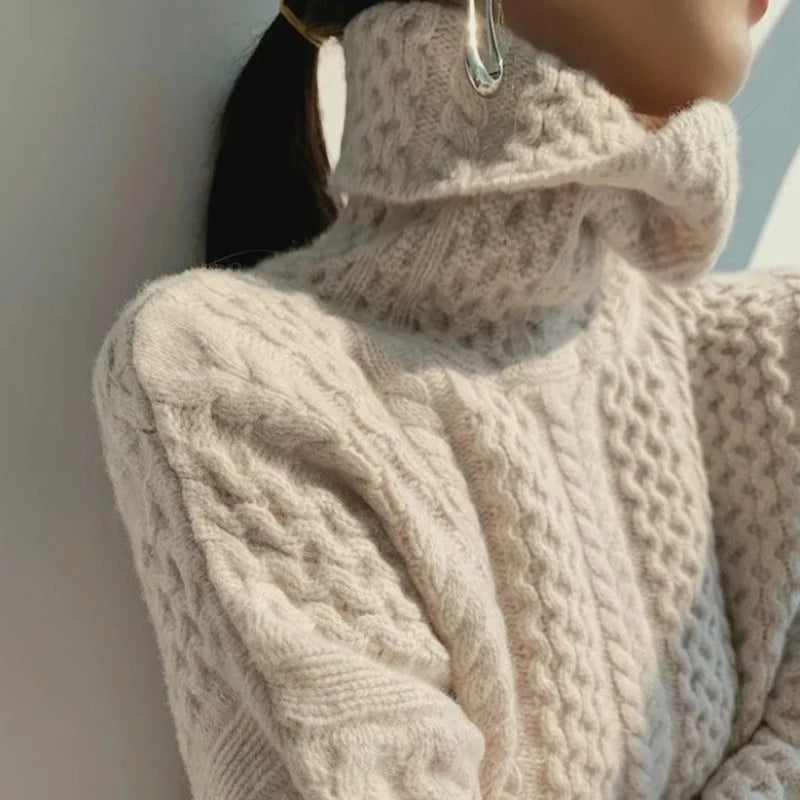 Stilla | Kashmir Sømmet Turtleneck Trøje