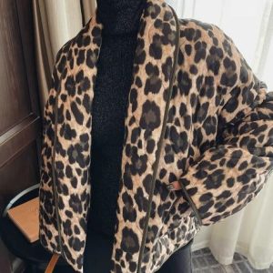 Stilla | Leopardmønster Luxusfrakke