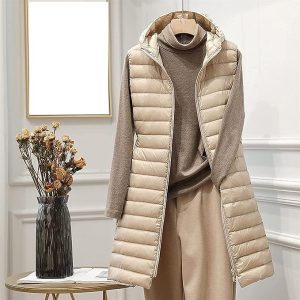 Stilla | Lang P olstret Vest Online salg