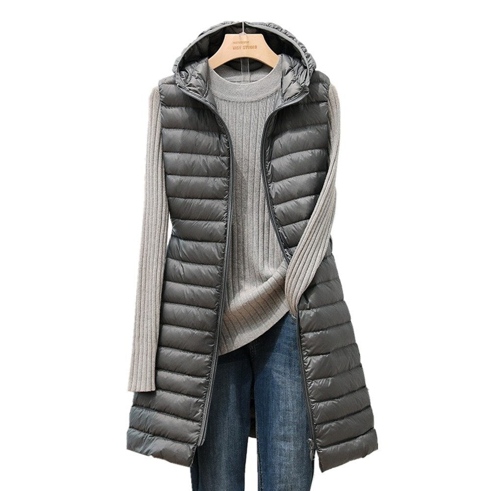 Stilla | Lang P olstret Vest Online salg