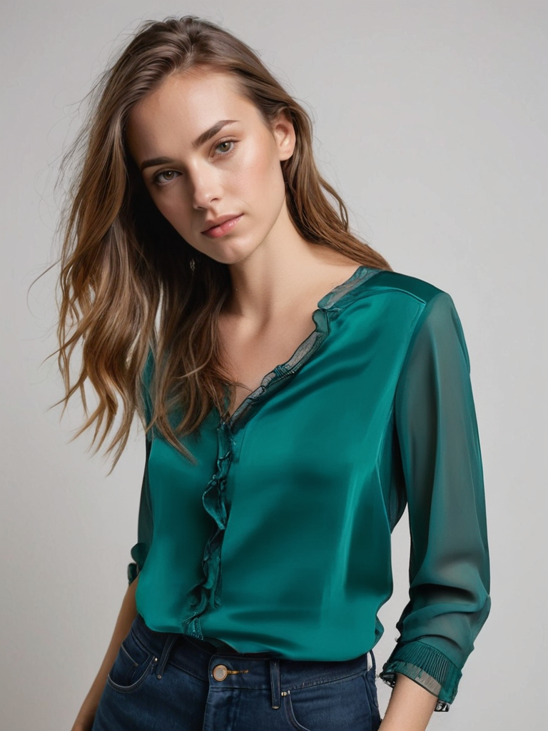 Stilla | Elegant Damebluse Med Lange Ærmer Afslappet Og Stilfuld
