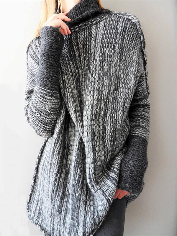 Stilla | Rullekravestrikbluse med stilfuldt design til damer