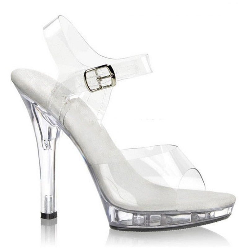 Stilla | Crystal Sandaler Platform Vandtæt Platform Højhælede